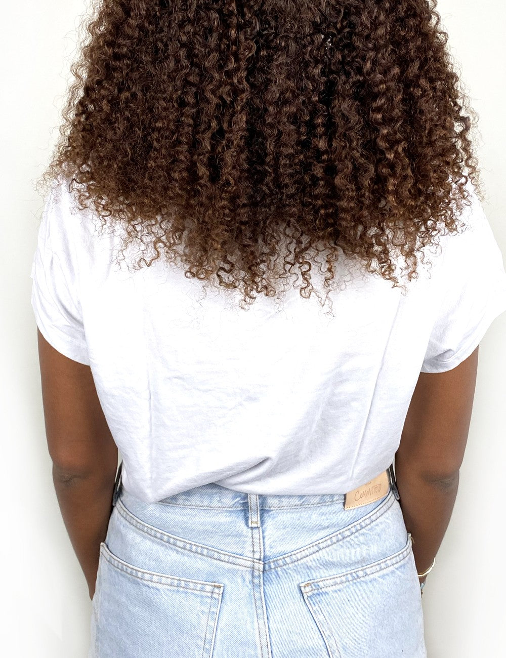 Afro kinky clipin Golden Brown